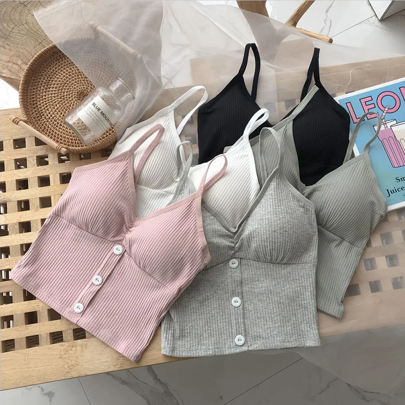 Backless Crop-Top Bandeau Maiden Sexy Versatile Inner Match Outer Wear Underwear Seamless Seamless Camisole Women with Chest Pad
Backless Crop-Top Bandeau Maiden Sexy Versatile Inner Match Outer Wear Underwear Seamless Seamless Camisole Women with Chest Pad