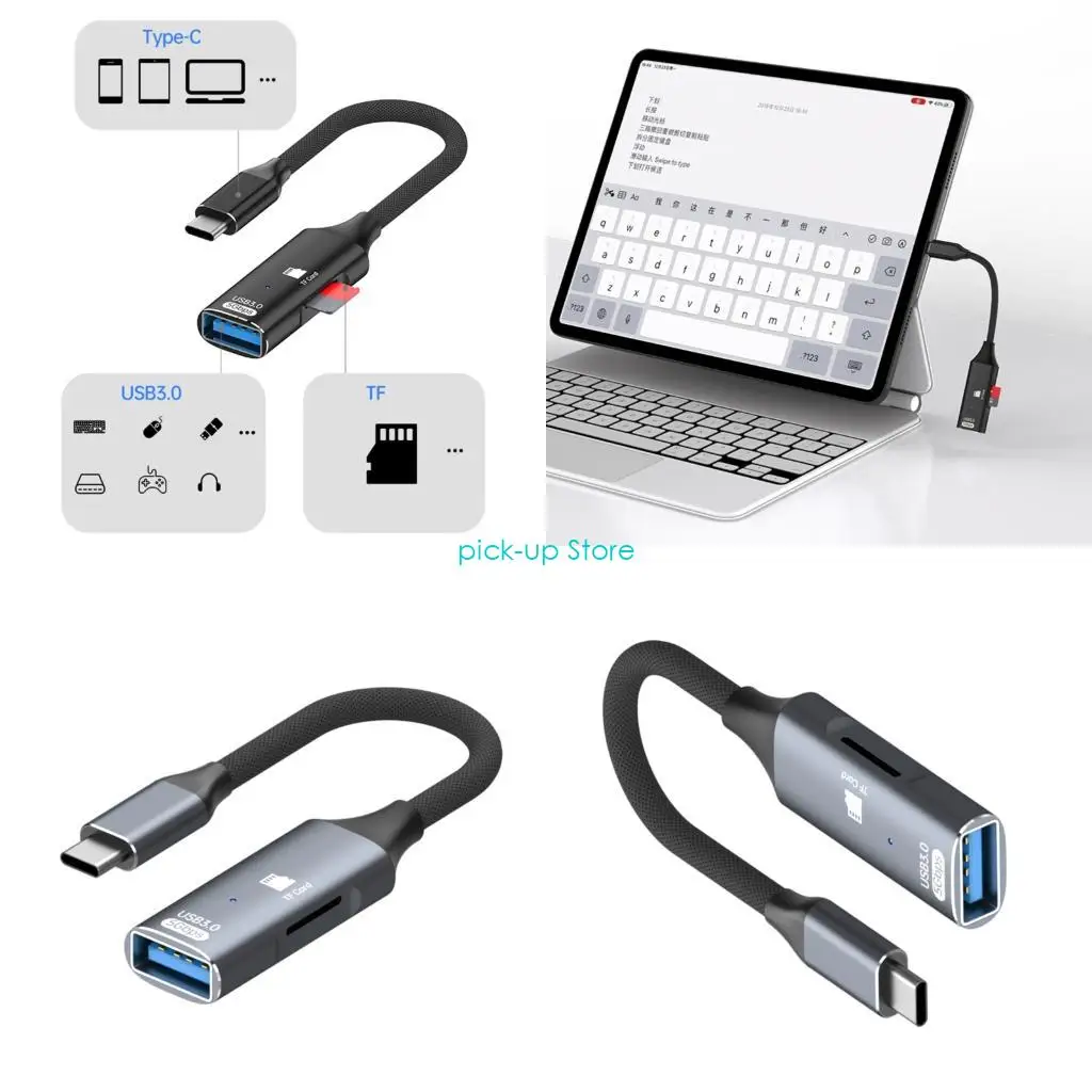 Q5WA OTG Converter USB Type C to USB Adapters Memory Card Reader Aluminum
Q5WA OTG Converter USB Type C to USB Adapters Memory Card Reader Aluminum