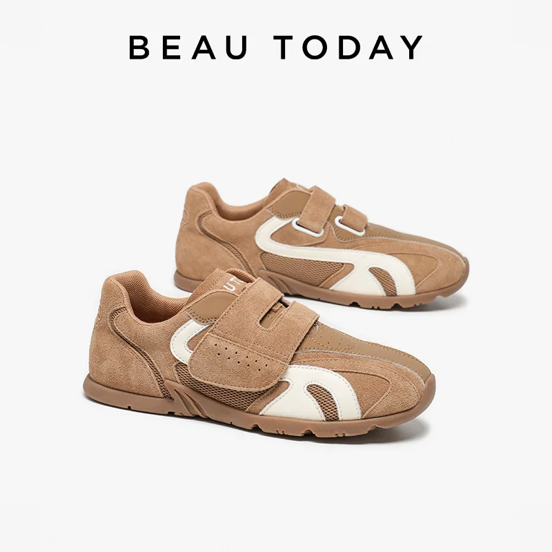 BEAUTODAY Casual Sneakers Women Cow Suede Leather Hook Loop Round Toe Trainers Outdoors Ladies Sports Shoes Handmade 29933
BEAUTODAY Casual Sneakers Women Cow Suede Leather Hook Loop Round Toe Trainers Outdoors Ladies Sports Shoes Handmade 29933