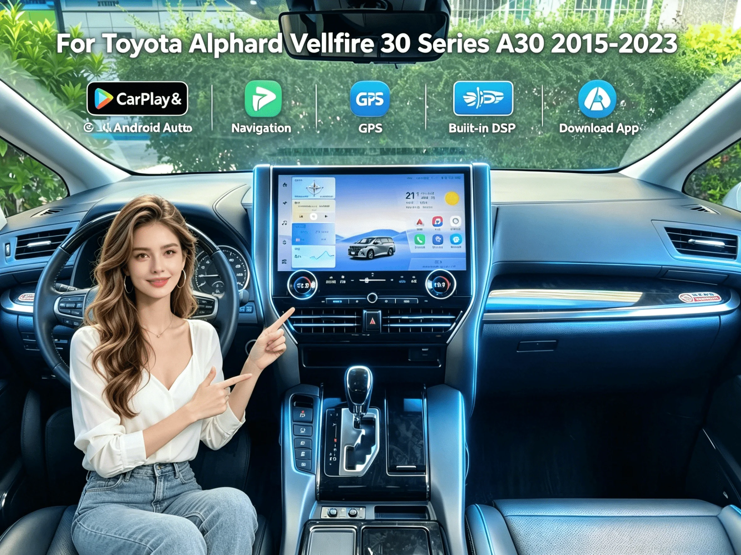16.8" 2K Car Radio For Toyota Alphard Vellfire 30 Serie A30 H30 Upgrade 40 2015-2023 Lntelligent Multimedia Player Carplay Auto
16.8" 2K Car Radio For Toyota Alphard Vellfire 30 Serie A30 H30 Upgrade 40 2015-2023 Lntelligent Multimedia Player Carplay Auto