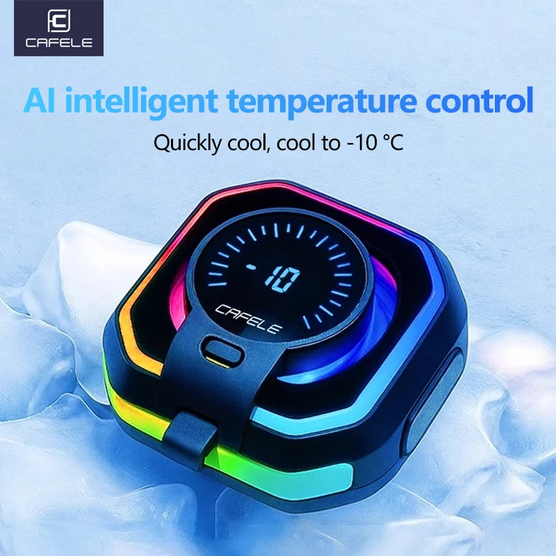 CAFELE 27W Semiconductor Phone Cooler Magnetic Ice Cooling Strong Fast Chill Clip-on Gaming Cooler Temperature Control
CAFELE 27W Semiconductor Phone Cooler Magnetic Ice Cooling Strong Fast Chill Clip-on Gaming Cooler Temperature Control