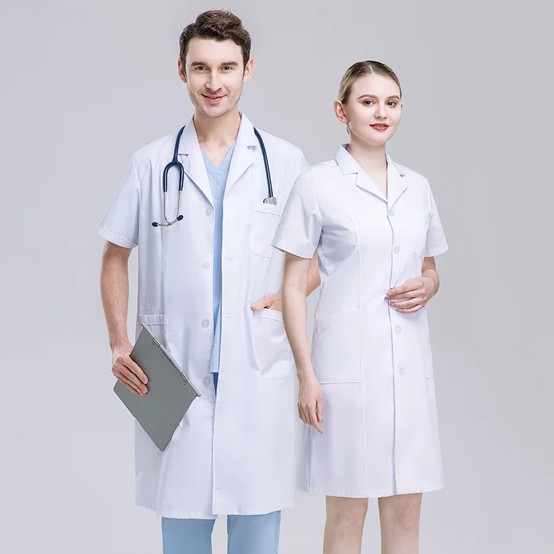 White Lab Coat, Long Sleeved, Dental Laboratory, Pharmacy Doctor's Uniform, Women's Short Sleeved Jacket, Nurse's Uniform
White Lab Coat, Long Sleeved, Dental Laboratory, Pharmacy Doctor's Uniform, Women's Short Sleeved Jacket, Nurse's Uniform