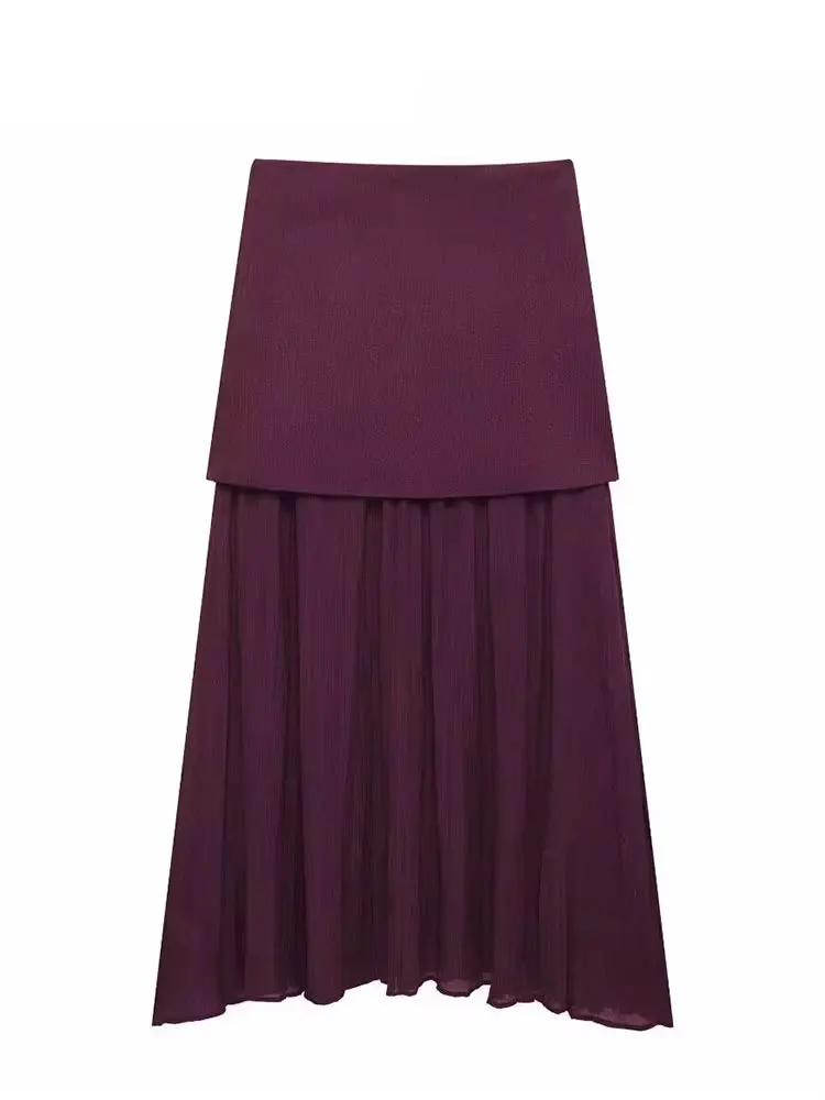 HH Elegant Midi Skirt For Women Fashion Solid A-line High Waist Pleated Side Zipper Long Skirt Vintage Skirts Chic Bottom
HH Elegant Midi Skirt For Women Fashion Solid A-line High Waist Pleated Side Zipper Long Skirt Vintage Skirts Chic Bottom
