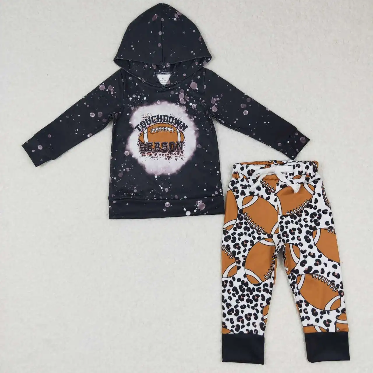 New Update RTS Baby Hoodie Sets Little Kids Autumn Leopard Clothing Football Season Wholesale Boys Outfits
New Update RTS Baby Hoodie Sets Little Kids Autumn Leopard Clothing Football Season Wholesale Boys Outfits