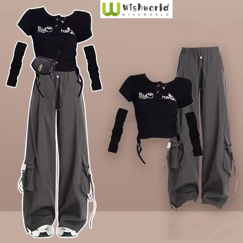 Fashion Women's Set Spring and Summer Korean Version Slim Fit Top+retro Age Reducing Work Pants Two-piece Set
Fashion Women's Set Spring and Summer Korean Version Slim Fit Top+retro Age Reducing Work Pants Two-piece Set
