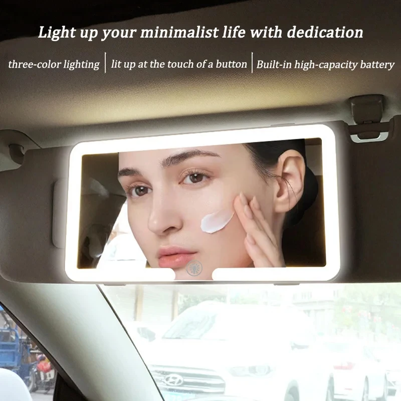 LED detachable car vanity mirror with light - convenient passenger side interior vanity mirror, car mirror hanging accessory
LED detachable car vanity mirror with light - convenient passenger side interior vanity mirror, car mirror hanging accessory