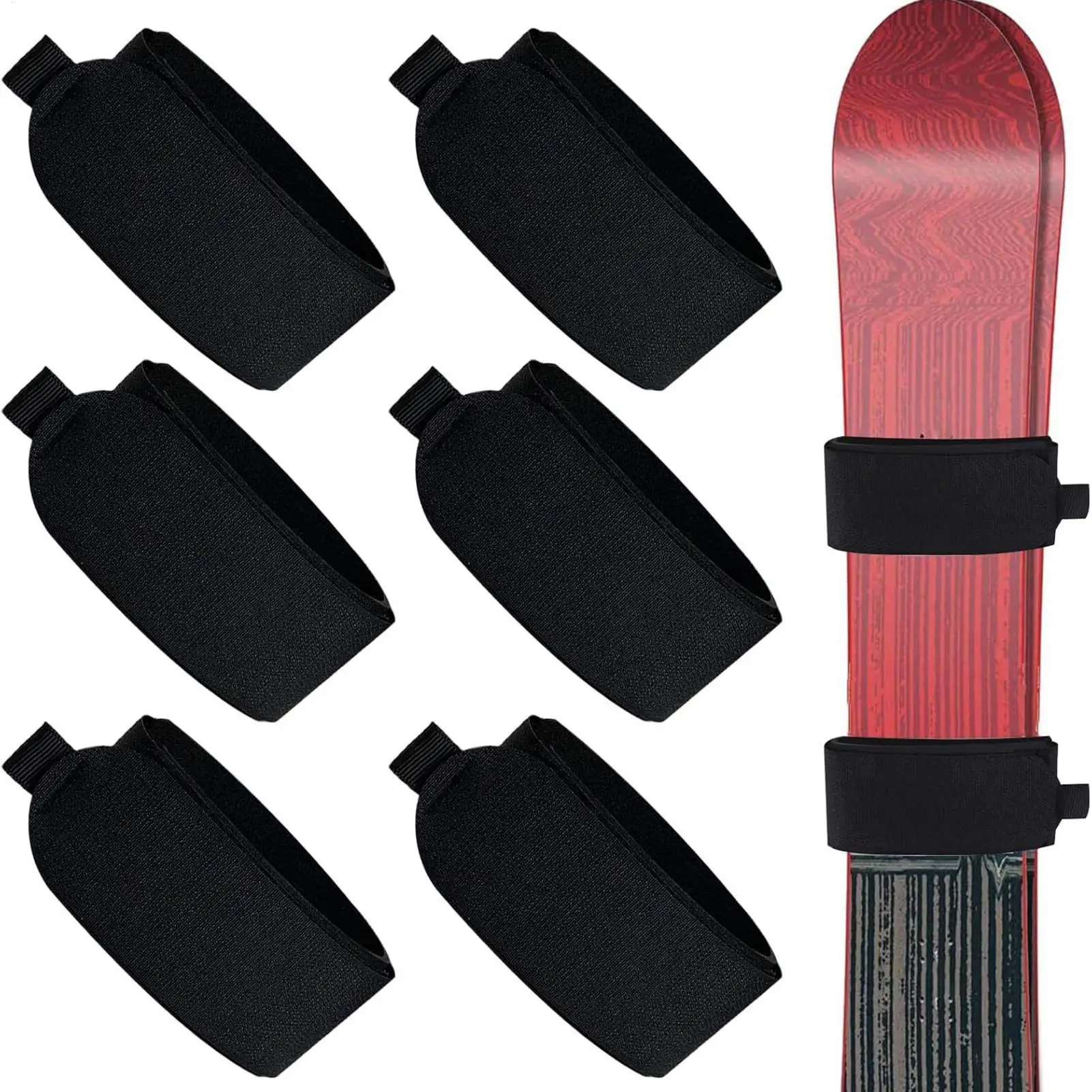 6 регулируемых лямок для лыж с мягкой подкладкой, сверхпрочные ремни для переноски лыж и сноубордов, для транспортировки без помощи рук, защита для спортивного инвентаря
6 регулируемых лямок для лыж с мягкой подкладкой, сверхпрочные ремни для переноски лыж и сноубордов, для транспортировки без помощи рук, защита для спортивного инвентаря