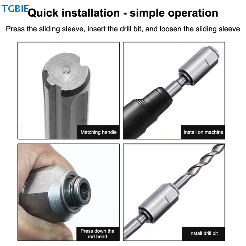 Адаптер SDS-Plus на SDS-Max для перфораторов, из углеродистой стали, ударопрочный, с круглым хвостовиком, экономящий усилия конвертер
Адаптер SDS-Plus на SDS-Max для перфораторов, из углеродистой стали, ударопрочный, с круглым хвостовиком, экономящий усилия конвертер