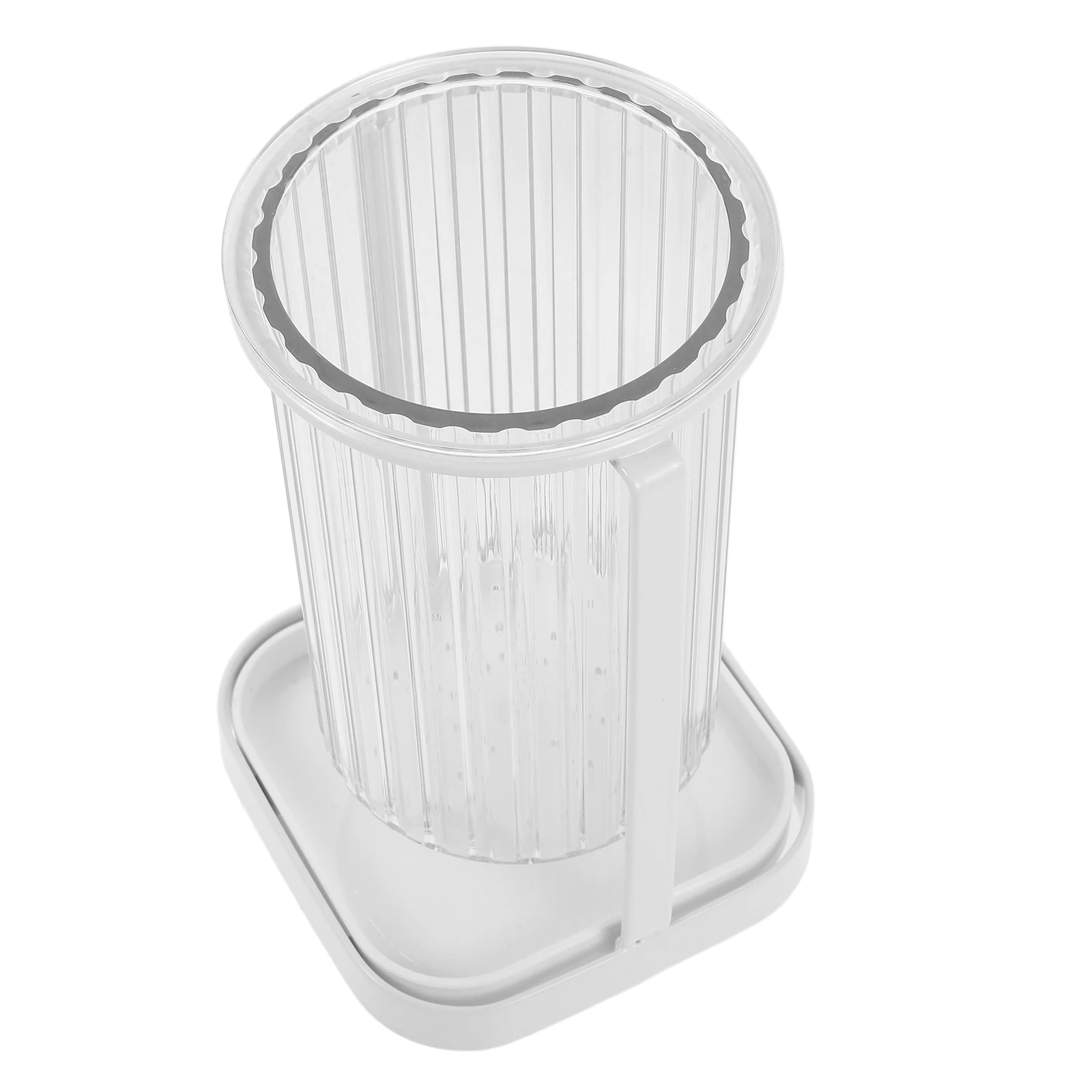 Utensil Holder Kitchen Counter Chopstick Draining Holder Cutlery Organizer White Tall Cylinder Silica Gel Iron PET Spoon Fork
Utensil Holder Kitchen Counter Chopstick Draining Holder Cutlery Organizer White Tall Cylinder Silica Gel Iron PET Spoon Fork