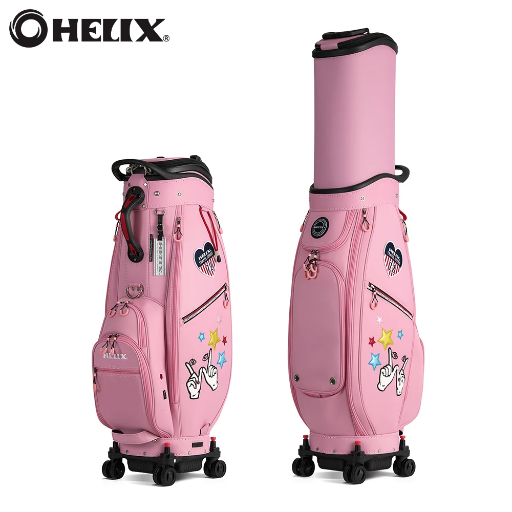 HELIX Golf Bag for Women with Four Wheels and Retractable Protective Top Cover, Easy to Carry and Travel
HELIX Golf Bag for Women with Four Wheels and Retractable Protective Top Cover, Easy to Carry and Travel