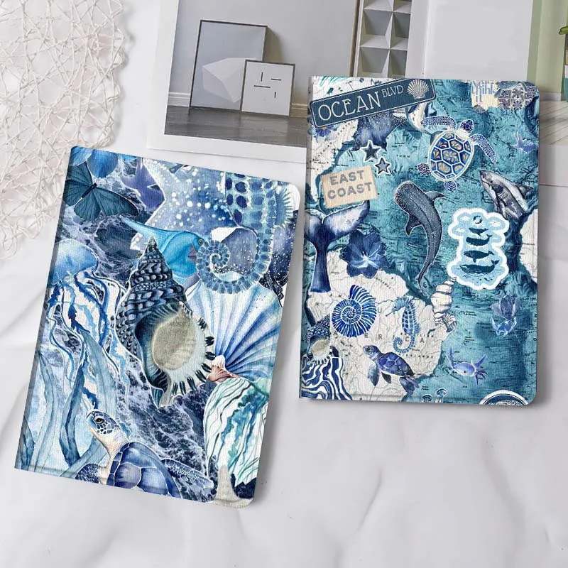 Cartoon Ocean Shell Pattern Tablet Case For Samsung Tab Galaxy S6 S11 A A7 A8 A9 A11 10.1 10.4 10.5 Plus Lite Gift
Cartoon Ocean Shell Pattern Tablet Case For Samsung Tab Galaxy S6 S11 A A7 A8 A9 A11 10.1 10.4 10.5 Plus Lite Gift