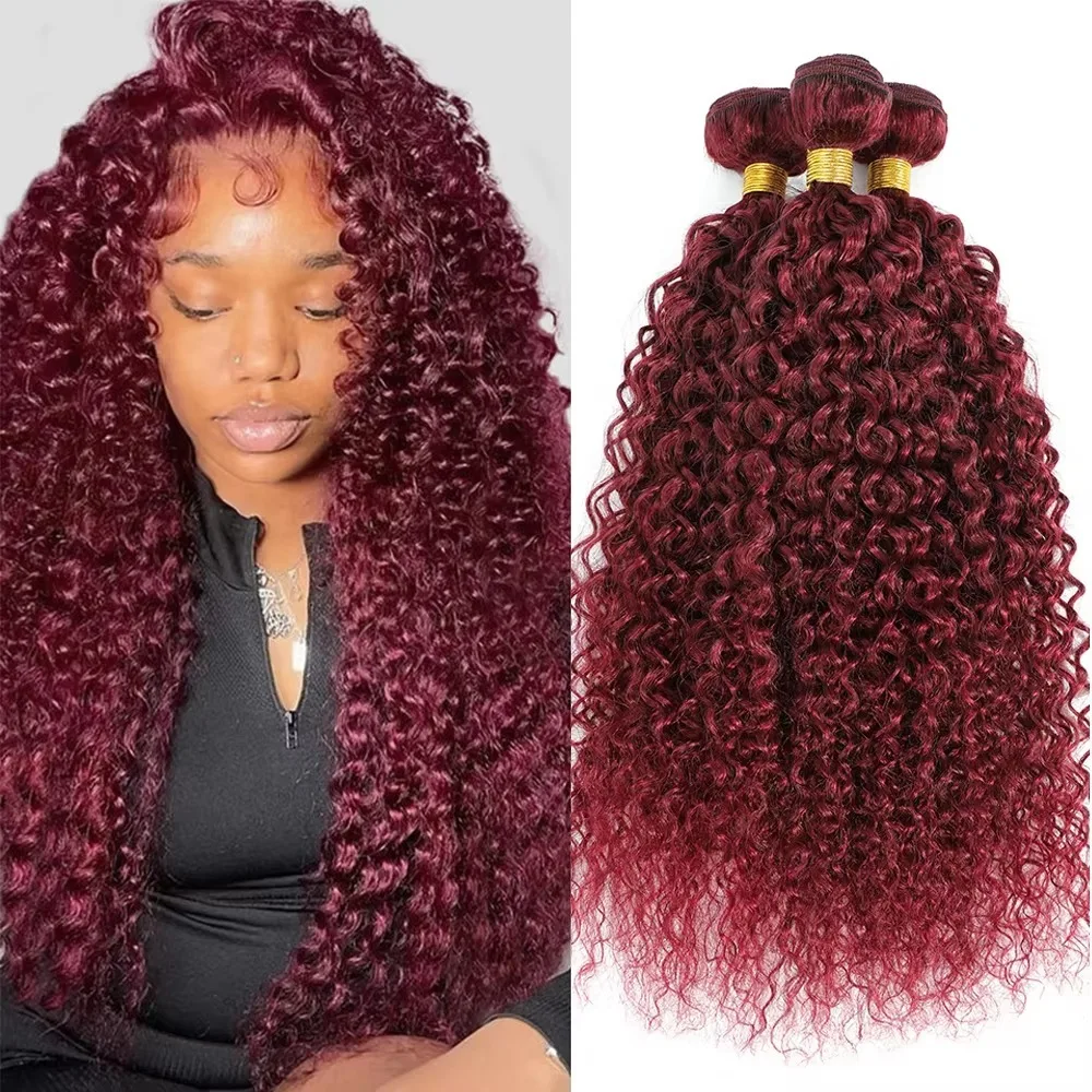 #99J Water Deep Wave Bundles Raw Human Hair Weaving Peruvian Virgin Human Hair Bundles Deals Red Curly Bundles For Extensions
#99J Water Deep Wave Bundles Raw Human Hair Weaving Peruvian Virgin Human Hair Bundles Deals Red Curly Bundles For Extensions