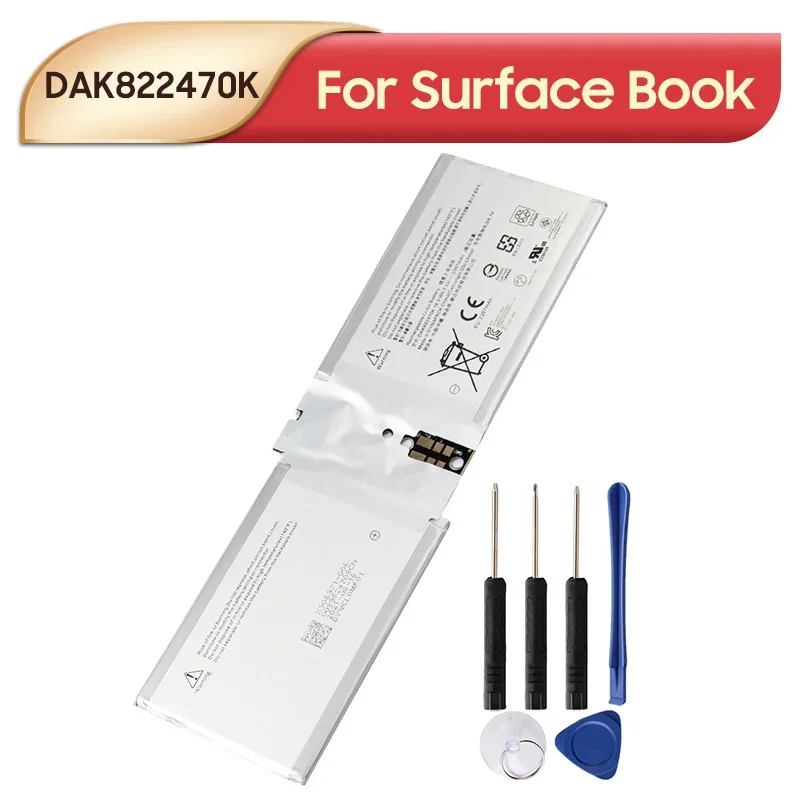 DAK822470K G3HTA020H Сменный аккумулятор для Microsoft Surface Book 1703 2387 мАч с инструментами
DAK822470K G3HTA020H Сменный аккумулятор для Microsoft Surface Book 1703 2387 мАч с инструментами