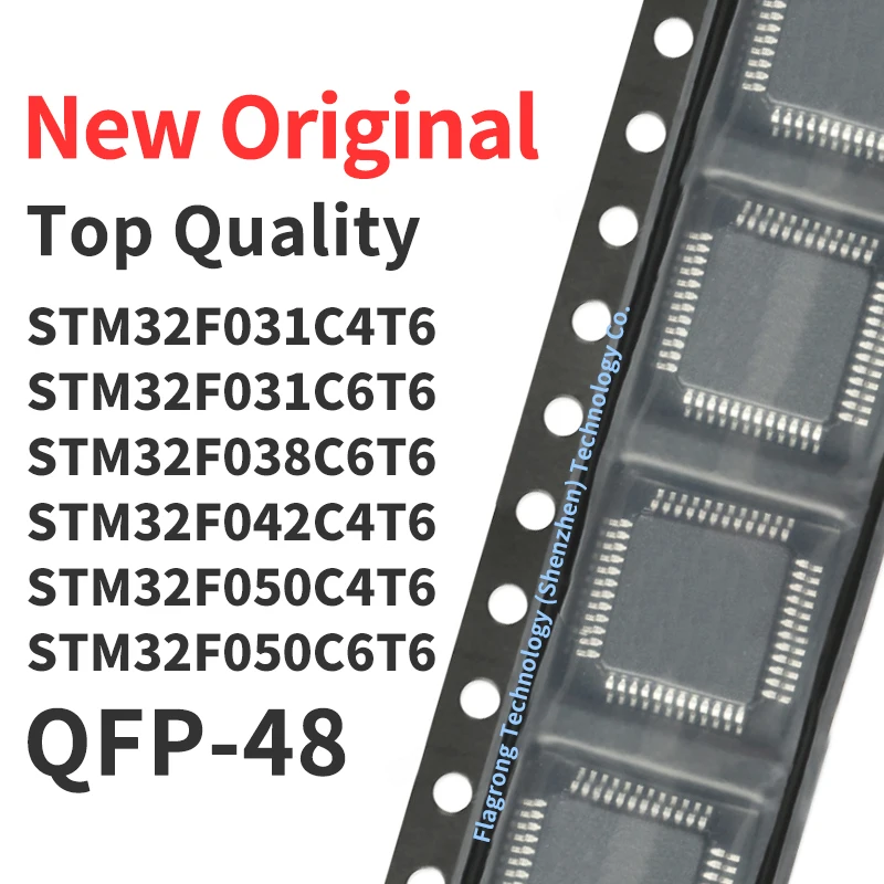 1 Piece STM32F031C4T6 STM32F031C6T6 STM32F038C6T6 STM32F042C4T6 STM32F050C4T6 STM32F050C6T6 STM32F051C4T6 STM32F303C6T6 QFP48
1 Piece STM32F031C4T6 STM32F031C6T6 STM32F038C6T6 STM32F042C4T6 STM32F050C4T6 STM32F050C6T6 STM32F051C4T6 STM32F303C6T6 QFP48