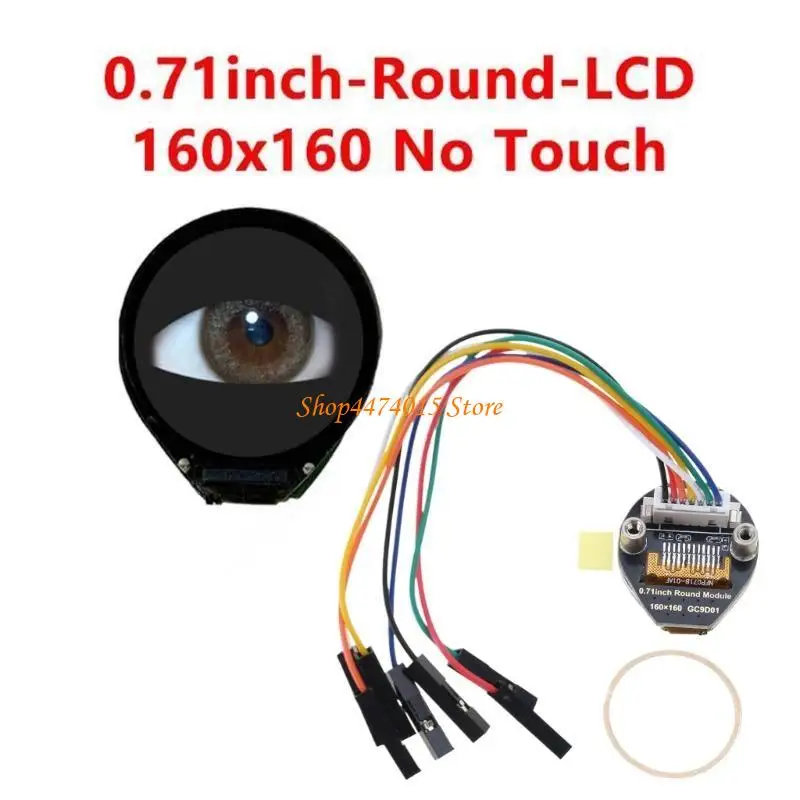 K1AA 0.71inch Round LCD Display Screen, IPS Panel 160x160Pixels Electronic EYE for Electronic Projects
K1AA 0.71inch Round LCD Display Screen, IPS Panel 160x160Pixels Electronic EYE for Electronic Projects