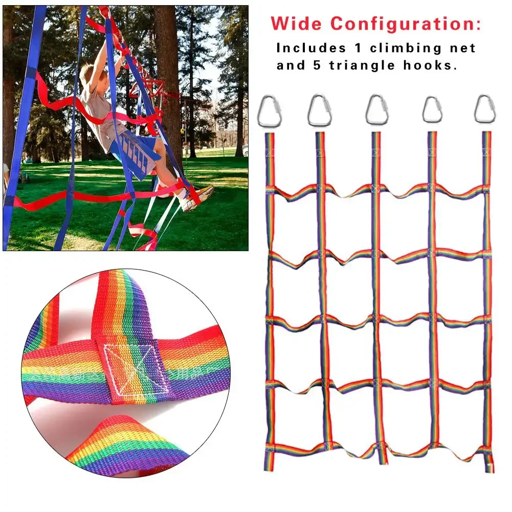 Kids Rainbow Ribbon Climbing Net Mesh Children Physical Training Climbing Net For Sports And Entertainment Kids Climbing Net
Kids Rainbow Ribbon Climbing Net Mesh Children Physical Training Climbing Net For Sports And Entertainment Kids Climbing Net