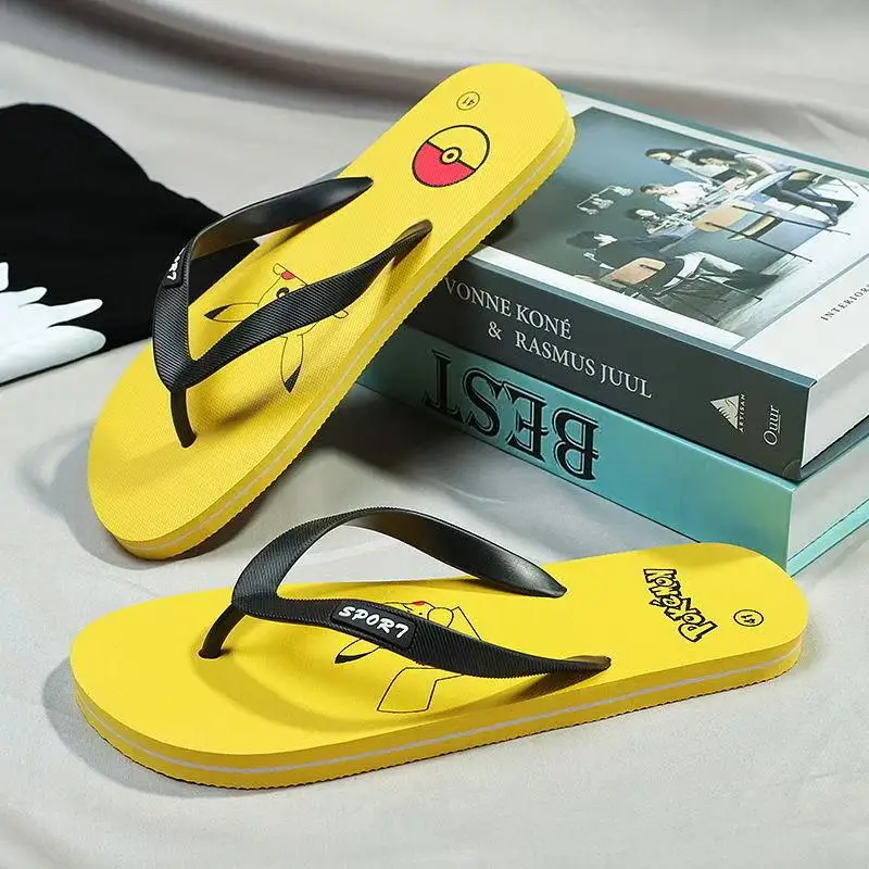 drop shipping real pictures new summer flip flops comfortable yellow Pikachu cartoon plus size women girls black man slippers
drop shipping real pictures new summer flip flops comfortable yellow Pikachu cartoon plus size women girls black man slippers