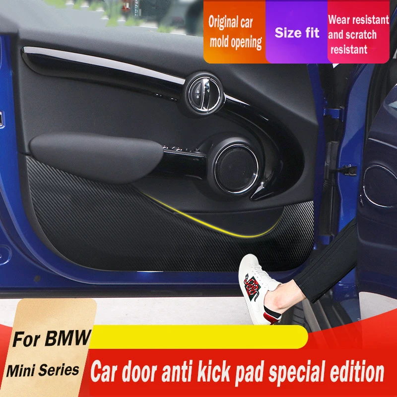 4PCS Leather Carbon Fiber For BMW MINI F56/F55/R56/F60/R60/F54 Door Kick Pad Protective Pads Car Auto
4PCS Leather Carbon Fiber For BMW MINI F56/F55/R56/F60/R60/F54 Door Kick Pad Protective Pads Car Auto