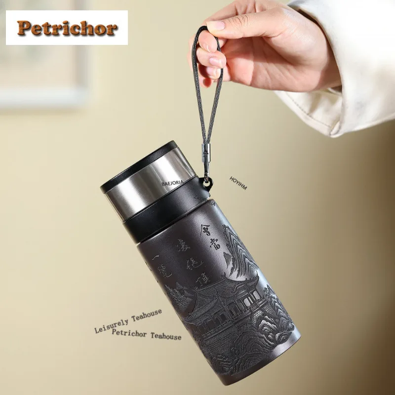 340ml Yixing Purple Clay Thermos Cup Vacuum Flasks Thermal Mug Insulated Cold and Hot Water Bottle Coffee Tea Tumbler for Teaset
340ml Yixing Purple Clay Thermos Cup Vacuum Flasks Thermal Mug Insulated Cold and Hot Water Bottle Coffee Tea Tumbler for Teaset