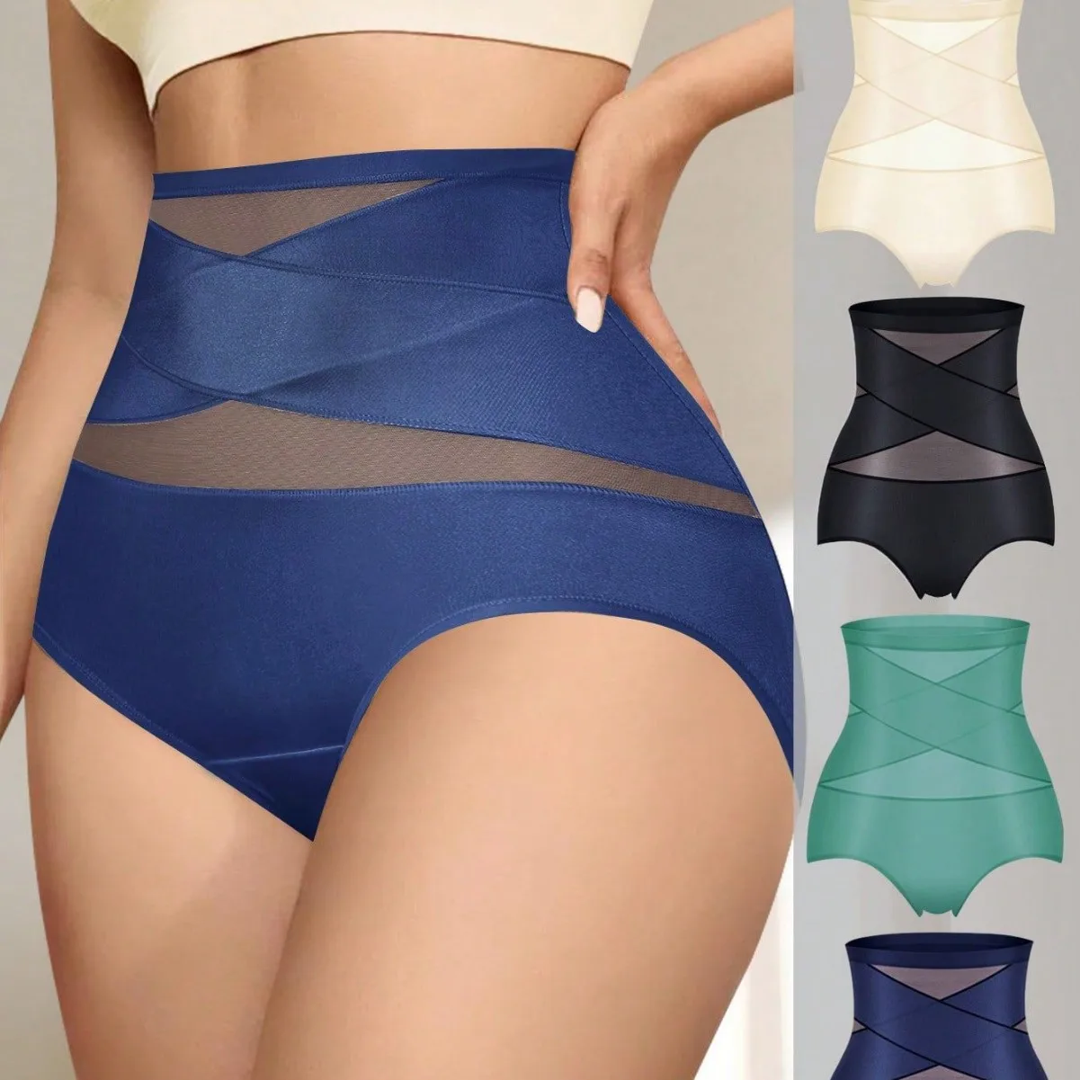 2PCS Seamless Hip Lift Panties High Waisted Tummy Tuck Pants Thin Breathable Shapewear Large Size Ice Silk Breathable Panties
2PCS Seamless Hip Lift Panties High Waisted Tummy Tuck Pants Thin Breathable Shapewear Large Size Ice Silk Breathable Panties