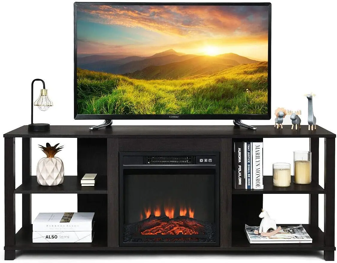 3-Tier TV Stand with Storage, Wood Entertainment Center for 65 Inch TV, TV Console Table w/ 18 Inches 1400W Electric Fire Place
3-Tier TV Stand with Storage, Wood Entertainment Center for 65 Inch TV, TV Console Table w/ 18 Inches 1400W Electric Fire Place