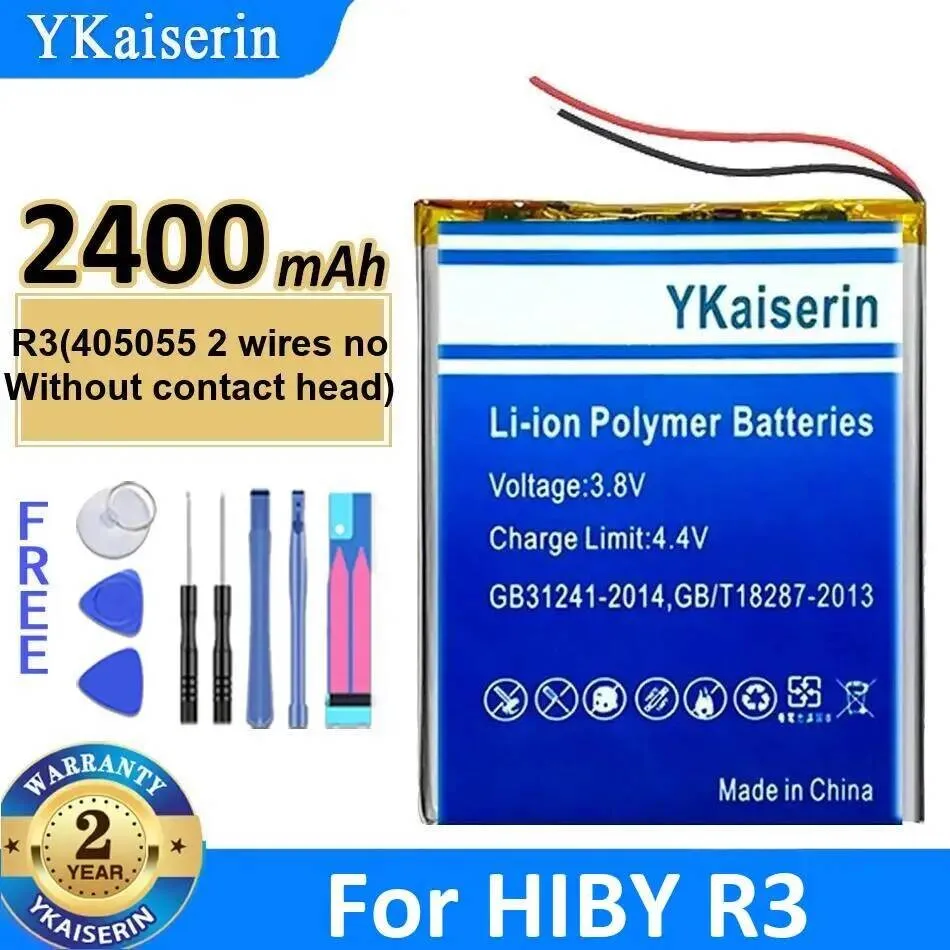 R3 405055 2 Wires NO Without Contact Head 2400Mah Long-Lasting Portable Music Player Battery For Hiby Stable
R3 405055 2 Wires NO Without Contact Head 2400Mah Long-Lasting Portable Music Player Battery For Hiby Stable