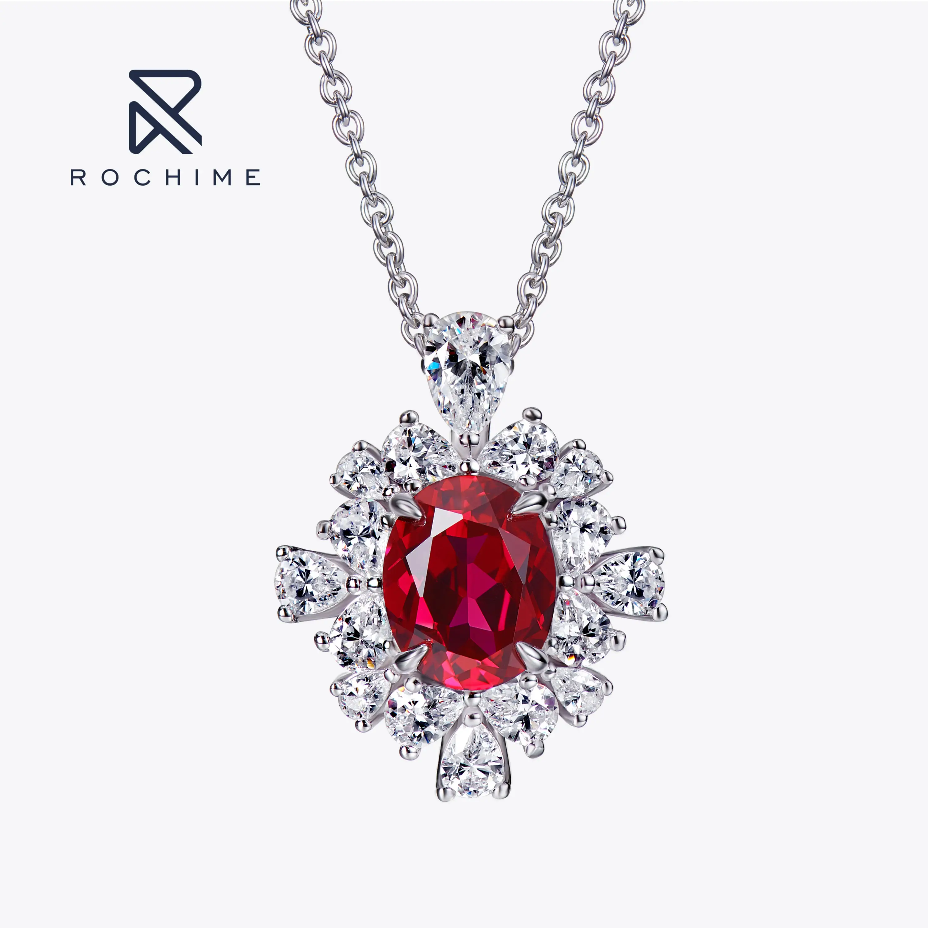Luxury Flower Cluster Synthetic Ruby Pendant Necklace 925 Sterling Silver Gold Plated Fine Jewelry For Women
Luxury Flower Cluster Synthetic Ruby Pendant Necklace 925 Sterling Silver Gold Plated Fine Jewelry For Women