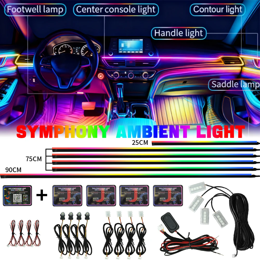 Акриловая направляющая для салона автомобиля, оптоволоконная полоса 6/10/18 в 1, подсветка, окружающее освещение автомобиля, RGB симфония, стример, атмосферная лампа, управление через приложение
Акриловая направляющая для салона автомобиля, оптоволоконная полоса 6/10/18 в 1, подсветка, окружающее освещение автомобиля, RGB симфония, стример, атмосферная лампа, управление через приложение