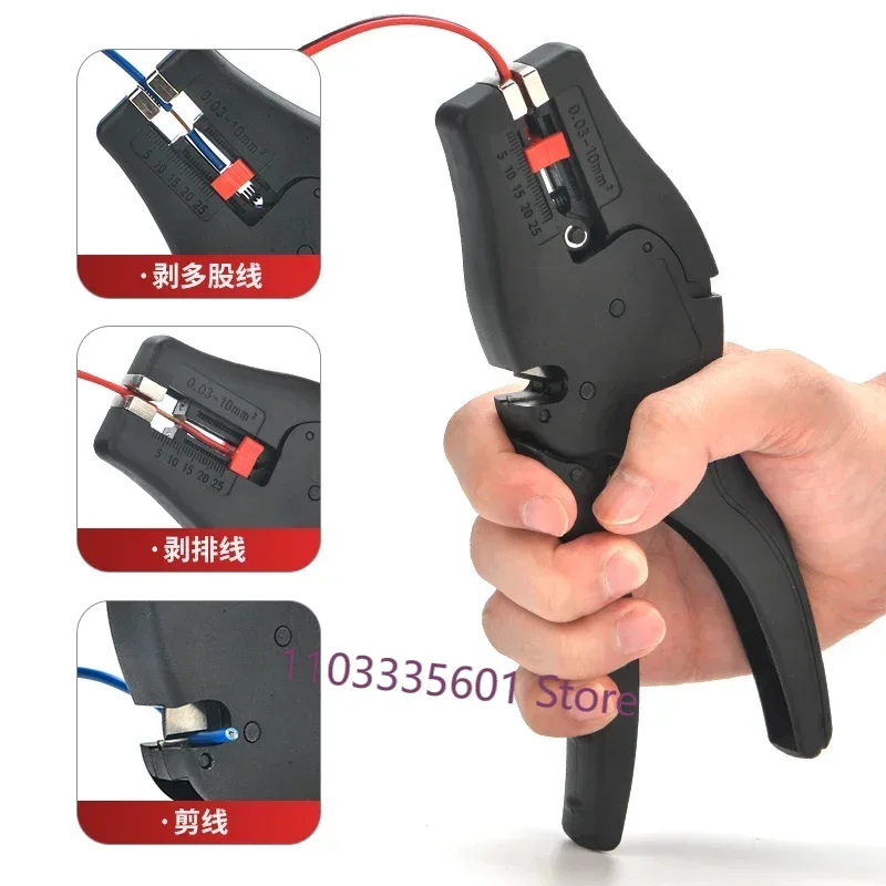 automatic wire stripping pliers electrician's special tool multifunctional pliers for peeling and cutting wire 0.03-10mm ²
automatic wire stripping pliers electrician's special tool multifunctional pliers for peeling and cutting wire 0.03-10mm ²
