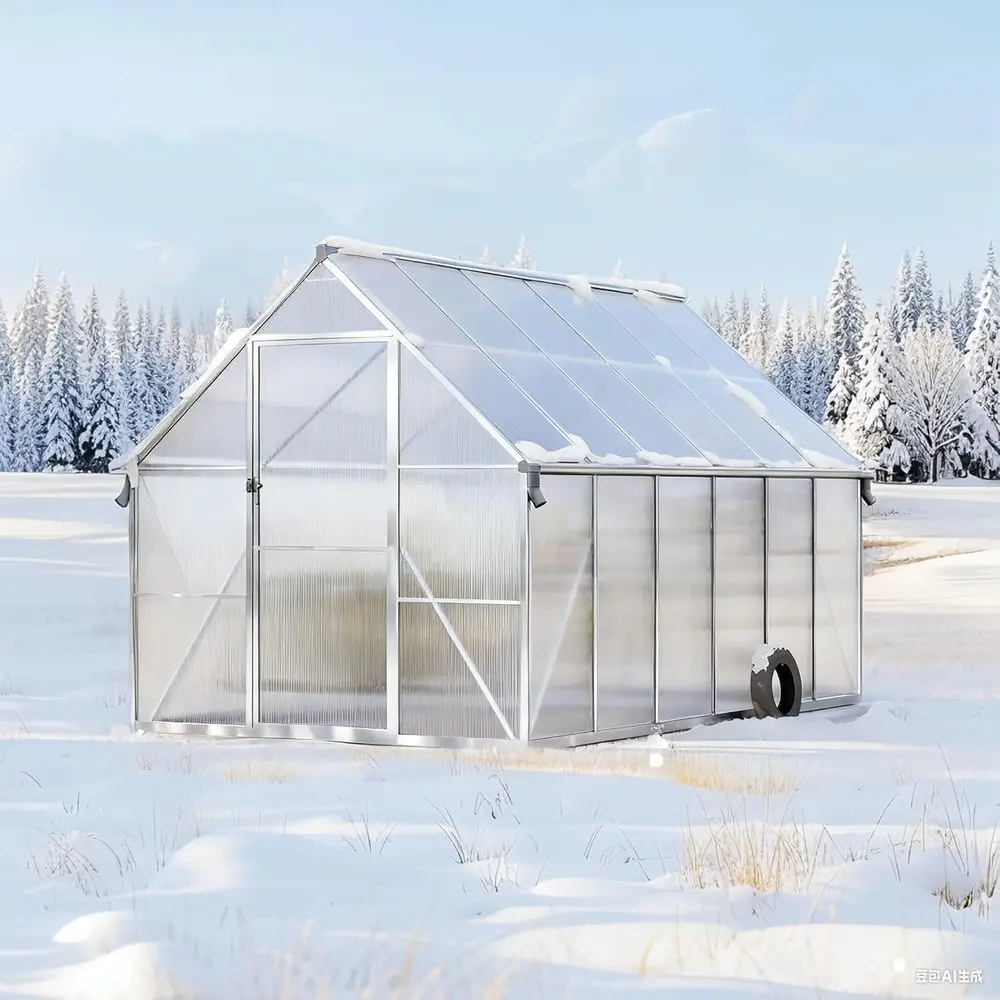 All-Season Outdoor Walk-in Greenhouse Kit with Roof Vent for Heavy Duty Use
All-Season Outdoor Walk-in Greenhouse Kit with Roof Vent for Heavy Duty Use