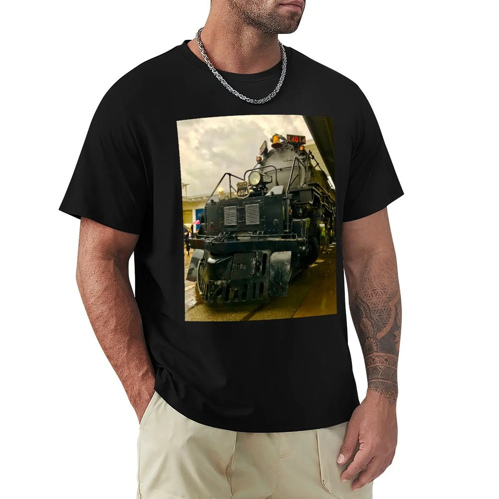 Big Boy Steam Locomotive T-Shirt Casual Minimalist Short Sleeve Top
Big Boy Steam Locomotive T-Shirt Casual Minimalist Short Sleeve Top
