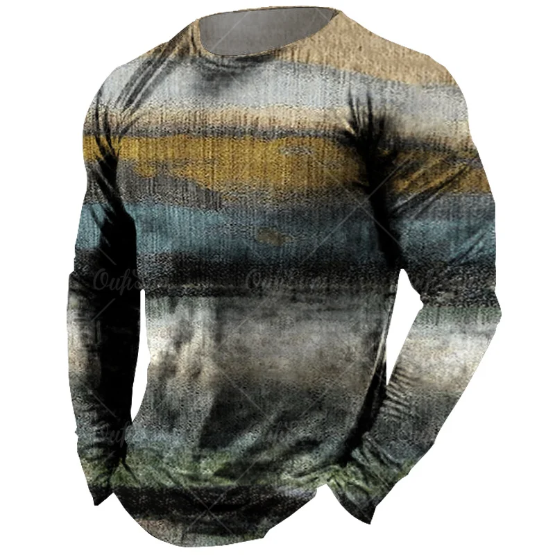 Vintage Men's Long Sleeve T-shirt Tops Plaid Print Autumn Oversized Sweatshirt Male O-neck Casual Daily Streetwear Men Clothing
Vintage Men's Long Sleeve T-shirt Tops Plaid Print Autumn Oversized Sweatshirt Male O-neck Casual Daily Streetwear Men Clothing