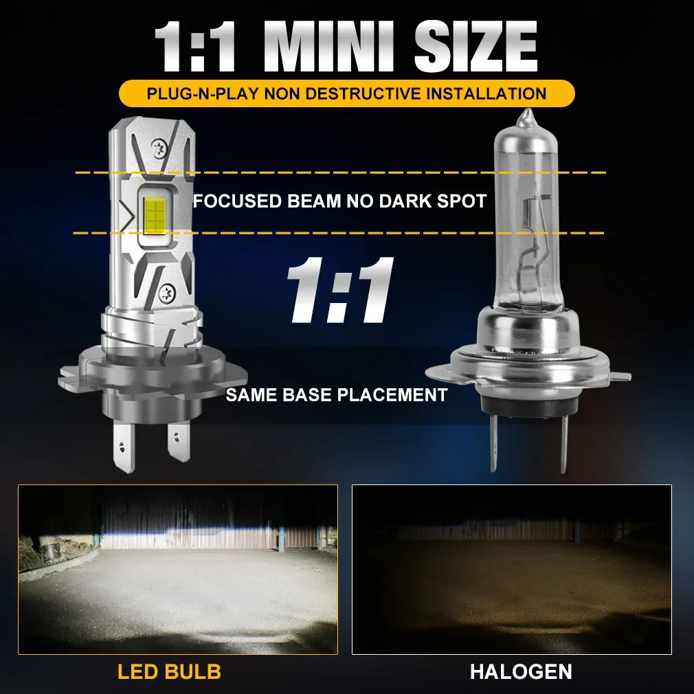 25000LM H7 LED Headlight Kit Mini Bulb 100W 3570 CSP for Car Headlamp Auto Fog Lamps Canbus H7 Led Turbo Automobile 6000K 12V
25000LM H7 LED Headlight Kit Mini Bulb 100W 3570 CSP for Car Headlamp Auto Fog Lamps Canbus H7 Led Turbo Automobile 6000K 12V