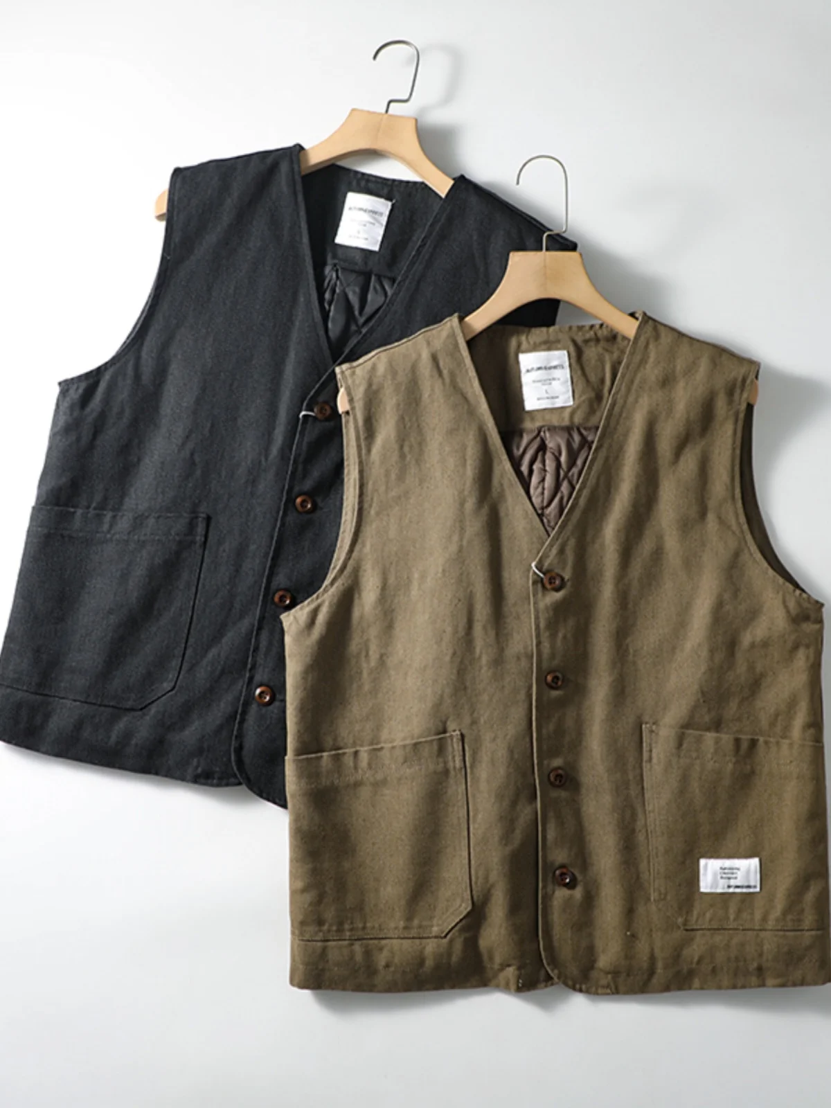 Retro Waed Cotton Vest Men's V-Ne Workwear Sle Faionable Autumn Winter Clothing Stand Fit Youth Casual Wear
Retro Waed Cotton Vest Men's V-Ne Workwear Sle Faionable Autumn Winter Clothing Stand Fit Youth Casual Wear