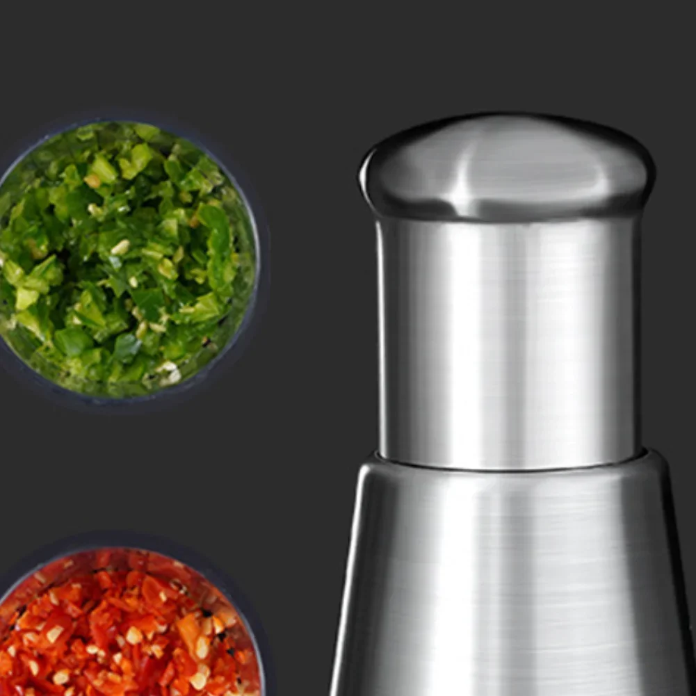Essential Kitchen Tools Supplies Stainless Steel Manual Garlic Chopper Portable Garlic Mincer Mini Ginger Garlic Chopper
Essential Kitchen Tools Supplies Stainless Steel Manual Garlic Chopper Portable Garlic Mincer Mini Ginger Garlic Chopper