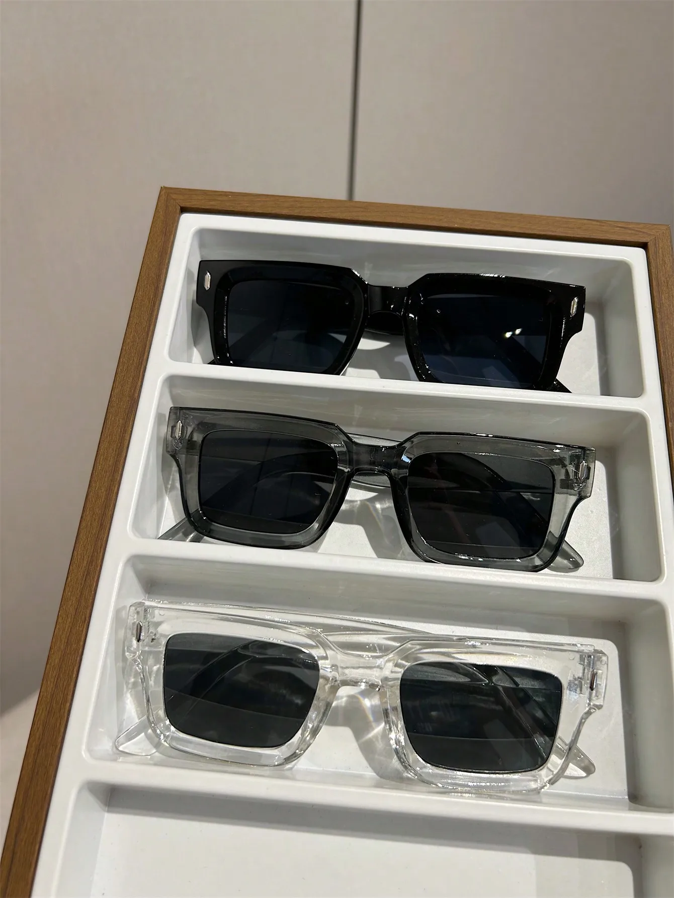 3-Pack Square Frame Sunglasses in Black, Smoke & Clear for Outdoor, Travel, Beach
3-Pack Square Frame Sunglasses in Black, Smoke & Clear for Outdoor, Travel, Beach