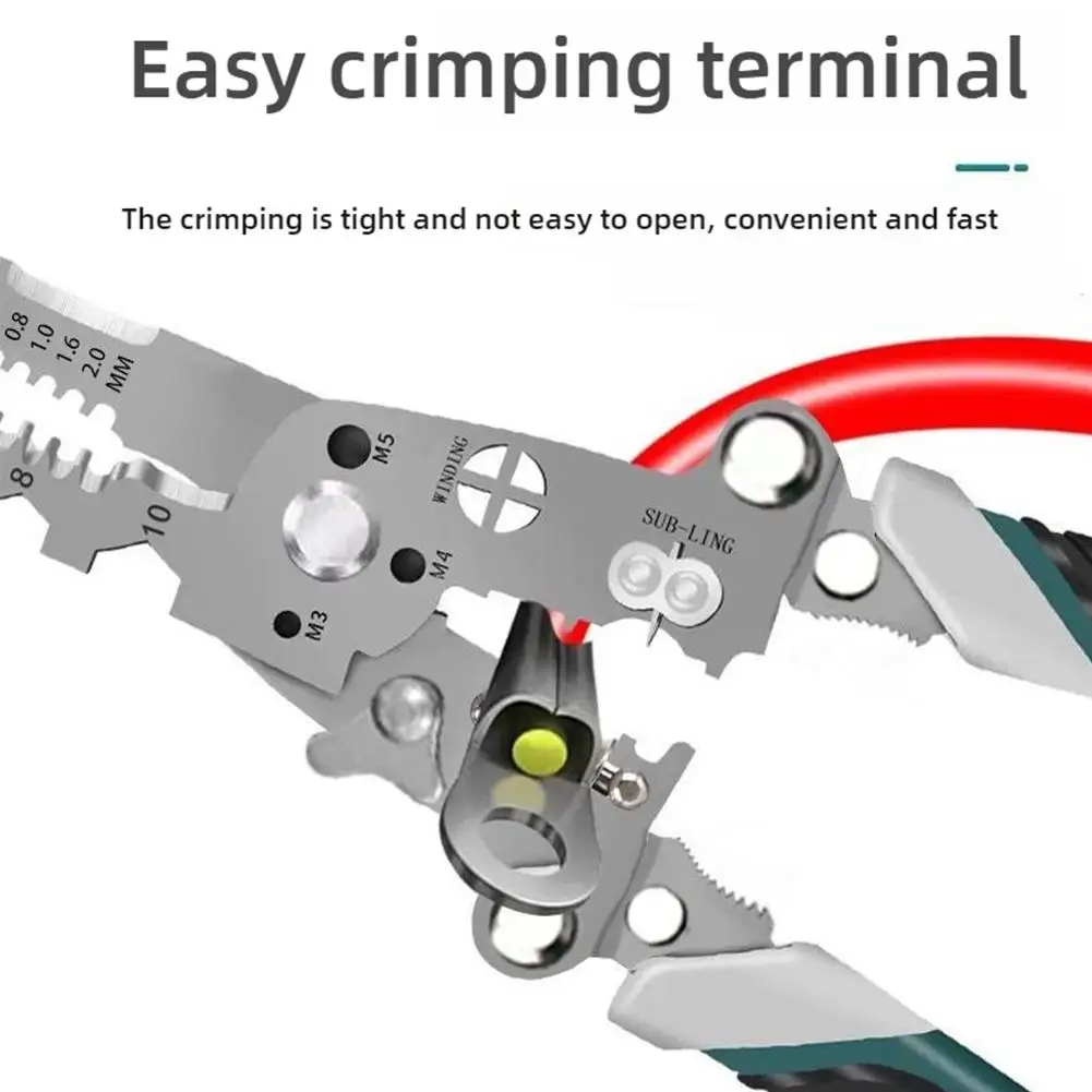 Foldable Electrician Crimper Cable Cutter Cables Wire Crimping Cutting Terminal Side Winding Pliers Gross Tool Stripping E1R1
Foldable Electrician Crimper Cable Cutter Cables Wire Crimping Cutting Terminal Side Winding Pliers Gross Tool Stripping E1R1
