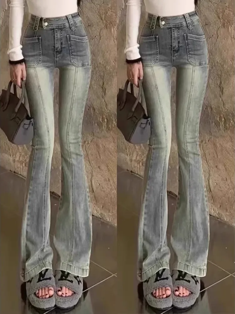 High Waist Bell Bottom Jeans Women's Slimming Denim Pants Spring Season plus Size Pear Shaped Body High Waist Flared Trousers
High Waist Bell Bottom Jeans Women's Slimming Denim Pants Spring Season plus Size Pear Shaped Body High Waist Flared Trousers