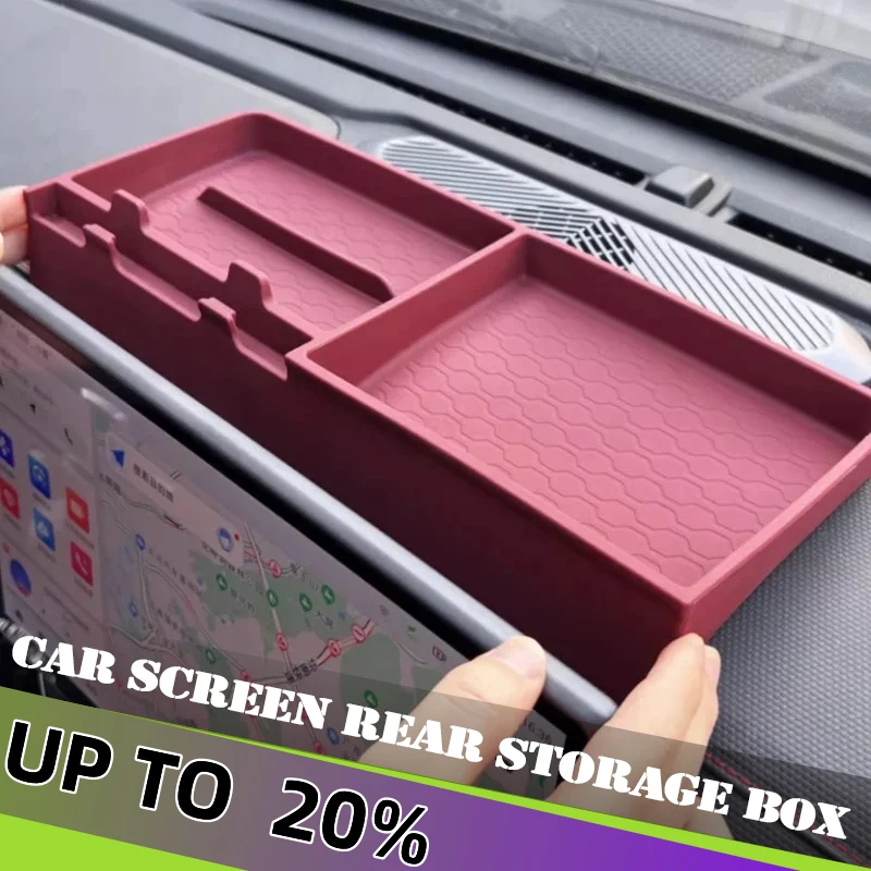 Car Screen Rear Storage Box Fit for Jetour Traveler T2 2023 2024 2025 Auto Central Control Instrument Panel Silicone Pad Storage
Car Screen Rear Storage Box Fit for Jetour Traveler T2 2023 2024 2025 Auto Central Control Instrument Panel Silicone Pad Storage