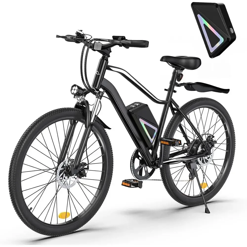 High-Performance 750W Electric Bike: 60+ Mile Range, 20MPH, 26'' Tires, Shock Absorber for Adult Commuters
High-Performance 750W Electric Bike: 60+ Mile Range, 20MPH, 26'' Tires, Shock Absorber for Adult Commuters