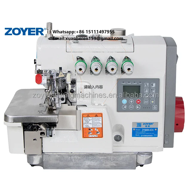 ZY988N-4DA ZOYER New Generation of High-speed Computer Overlock Sewing Machine
ZY988N-4DA ZOYER New Generation of High-speed Computer Overlock Sewing Machine