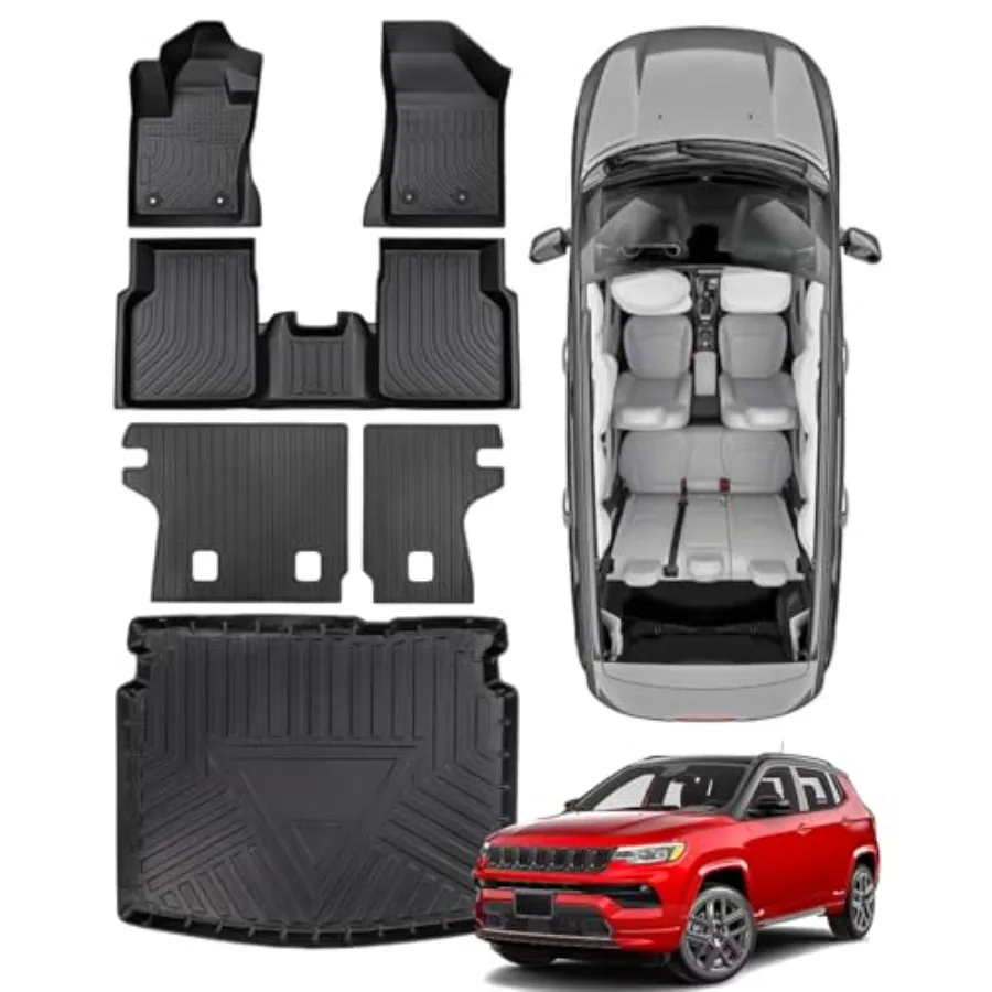 for Jeep Compass Floor Mats 2017-2026 Full Set All Weather Cargo Liners Trunk with Backrest Mat Car Rubber Interior Accessories
for Jeep Compass Floor Mats 2017-2026 Full Set All Weather Cargo Liners Trunk with Backrest Mat Car Rubber Interior Accessories