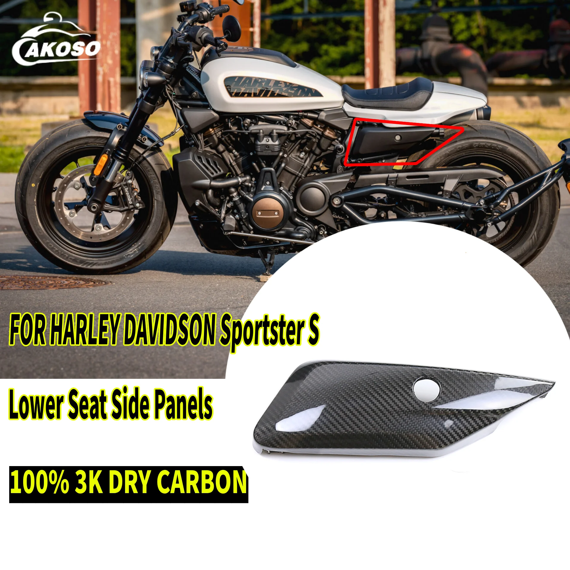 For Harley Davidson Sportster S 1250 Carbon Fiber Lower Seat Side Panels Modified Motorcycle Fairing Accessories Real Dry Carbon
For Harley Davidson Sportster S 1250 Carbon Fiber Lower Seat Side Panels Modified Motorcycle Fairing Accessories Real Dry Carbon