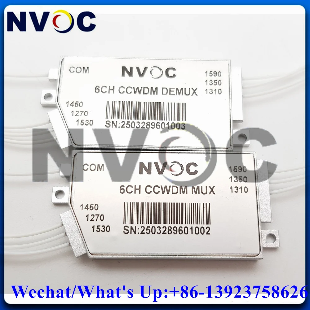 A Pair 1*6 CCWDM Fiber Multiplexer With LC/ST Connector,6Ch Compact 1270/1310/1350/1450/1530/1590nm Mini CWDM Mux Demux Module
A Pair 1*6 CCWDM Fiber Multiplexer With LC/ST Connector,6Ch Compact 1270/1310/1350/1450/1530/1590nm Mini CWDM Mux Demux Module