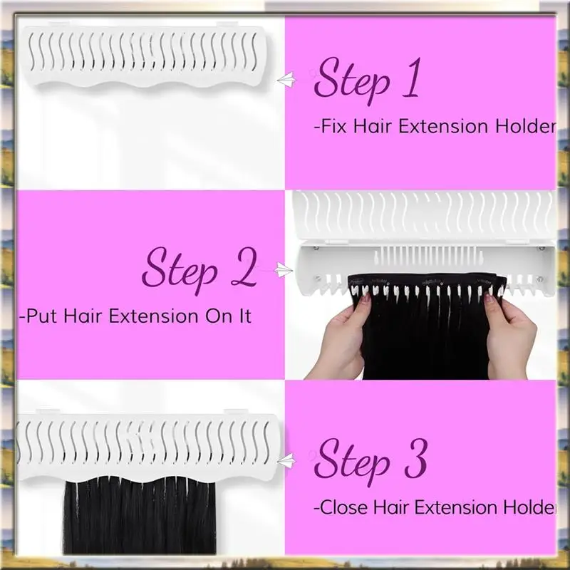 DHDL Hair Extension Holder Stand For Styling, 4 Installation Modes With Tool, Hair Extension Holder Designed For Washing
DHDL Hair Extension Holder Stand For Styling, 4 Installation Modes With Tool, Hair Extension Holder Designed For Washing
