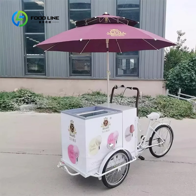 Customized Mobile Hand Push Ice Cream Cart With Built-in Freezer Parasol Umbrella Pedal Assist For Juice Drinks CE
Customized Mobile Hand Push Ice Cream Cart With Built-in Freezer Parasol Umbrella Pedal Assist For Juice Drinks CE