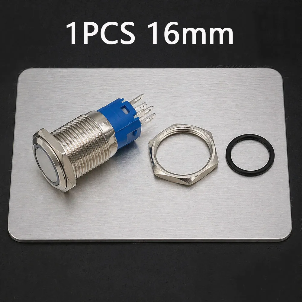 Button Switch 12v 16mm LED Light Momentary Latching Waterproof PC Power On Off Red Yellow Blue White Green 3v 5v 24v 110v 220v
Button Switch 12v 16mm LED Light Momentary Latching Waterproof PC Power On Off Red Yellow Blue White Green 3v 5v 24v 110v 220v