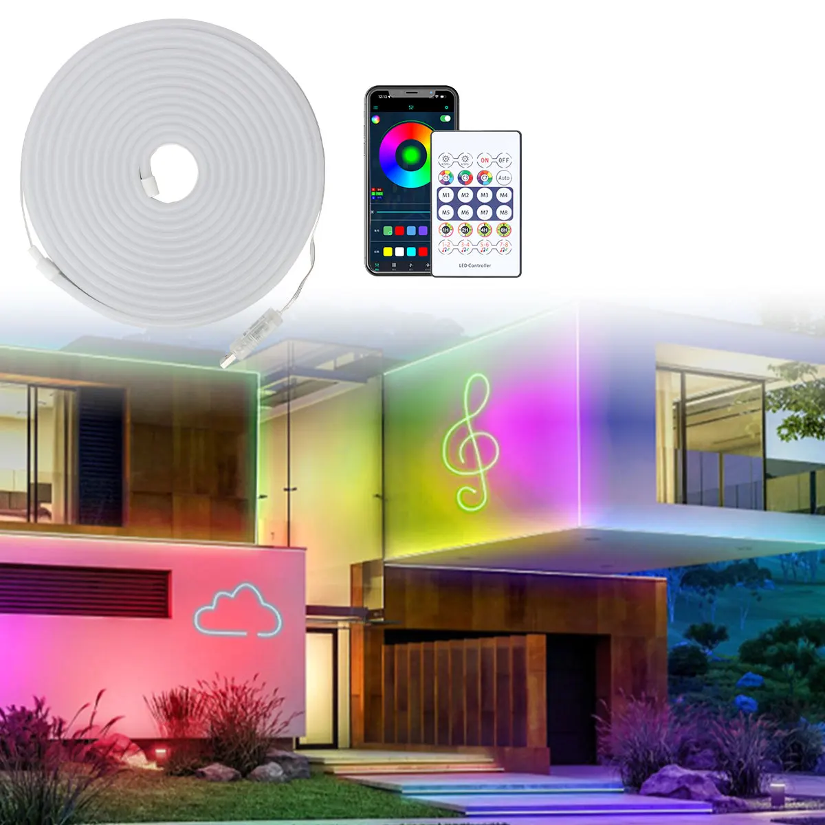 5M Colorful Led Strip APP USB Remote Controll for Room Waterproof Led Tape Flexible Ribbon Bedroom Kitchen Outdoor Garden Light
5M Colorful Led Strip APP USB Remote Controll for Room Waterproof Led Tape Flexible Ribbon Bedroom Kitchen Outdoor Garden Light