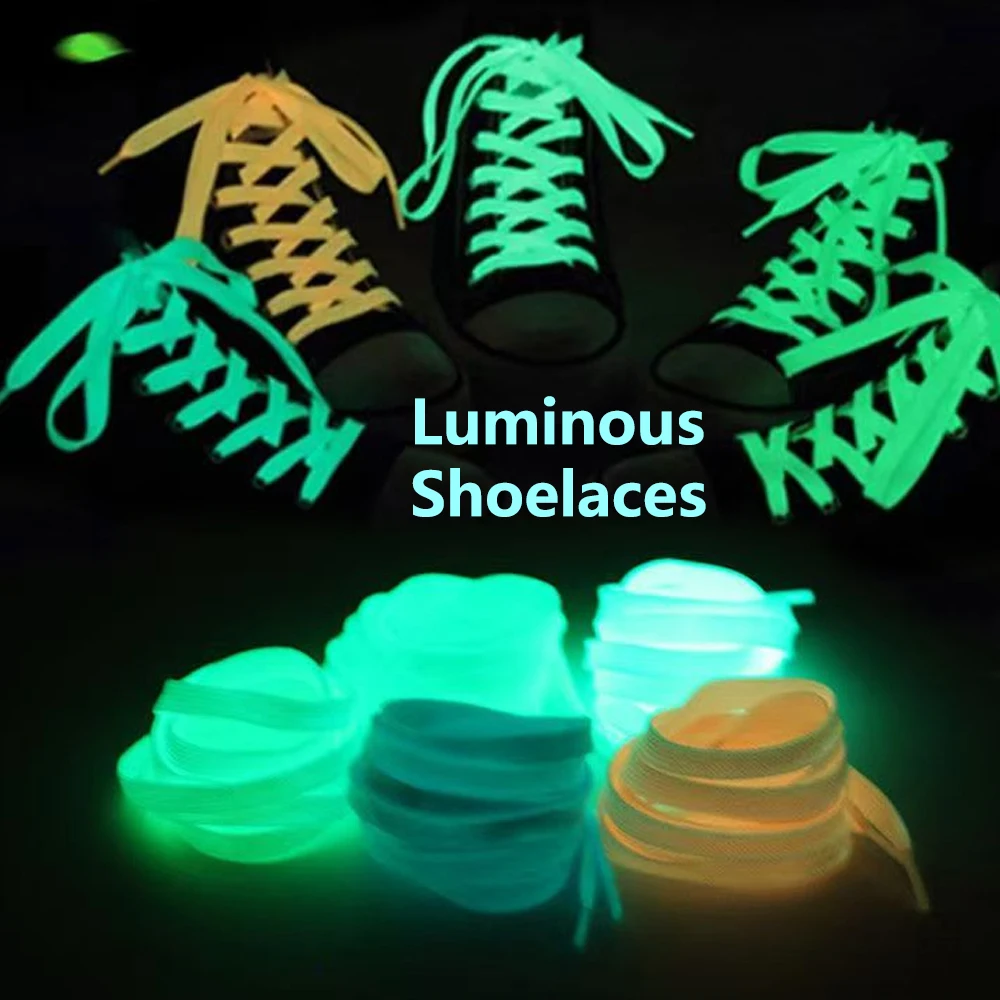 Luminous Shoelaces Athletic Sport Flat Canvas Shoe Laces Glow In The Dark Night Color Fluorescent Shoelace Shoe Accessories
Luminous Shoelaces Athletic Sport Flat Canvas Shoe Laces Glow In The Dark Night Color Fluorescent Shoelace Shoe Accessories