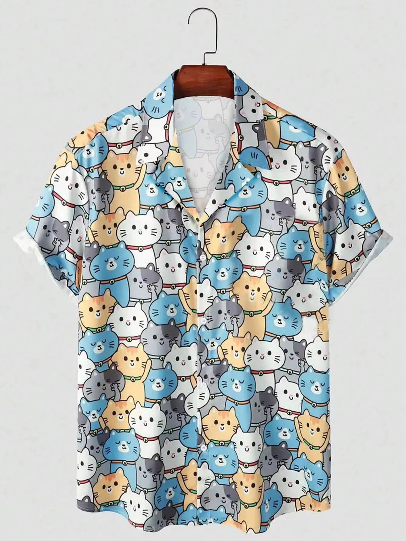 2026 New Beach Vacation Daily Casual Fashionable Hawaiian Men's Cute Cat Printed Casual Harajuku Short Sleeved Shirt
2026 New Beach Vacation Daily Casual Fashionable Hawaiian Men's Cute Cat Printed Casual Harajuku Short Sleeved Shirt